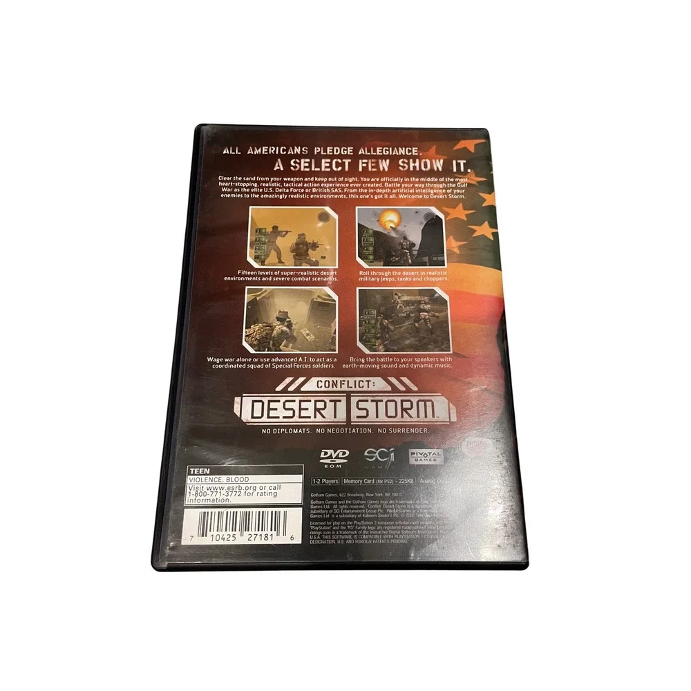 Conflict Desert Storm Sony PlayStation 2 PS2 Game Complete CIB SLUS-20443 NTSC